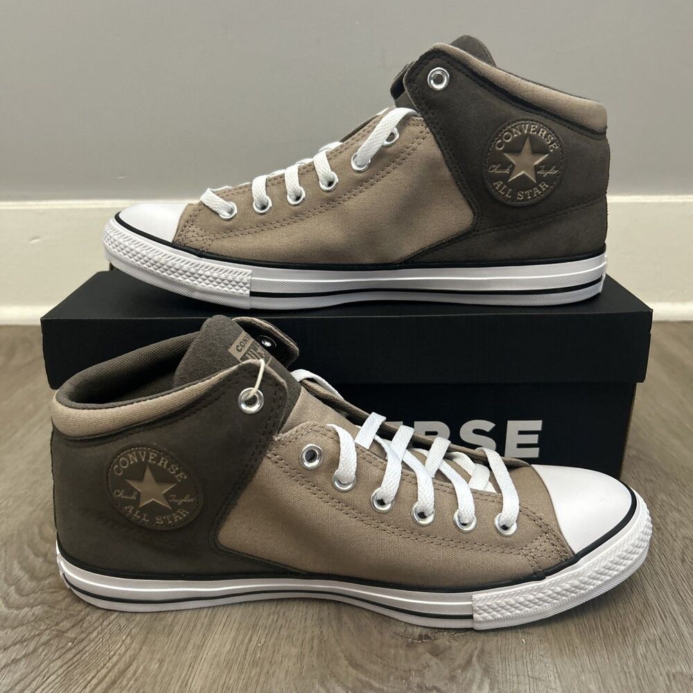 Converse CTAS High Street Mid Mens 11 Shoes Brown Cargo Truffle Sneaker A11651C